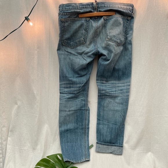 Rag & Bone Boyfriend Jean in Moss w/ Holes color sz 24 - Picture 6 of 11